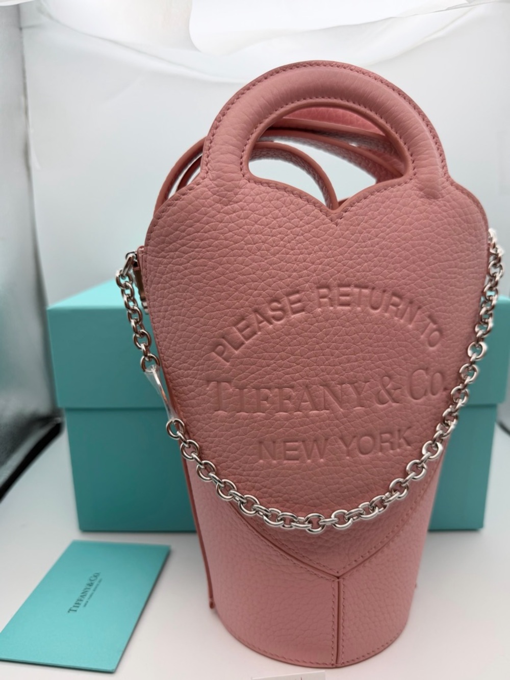 Tiffany & Co New pink bucket bag in Taurillon leather